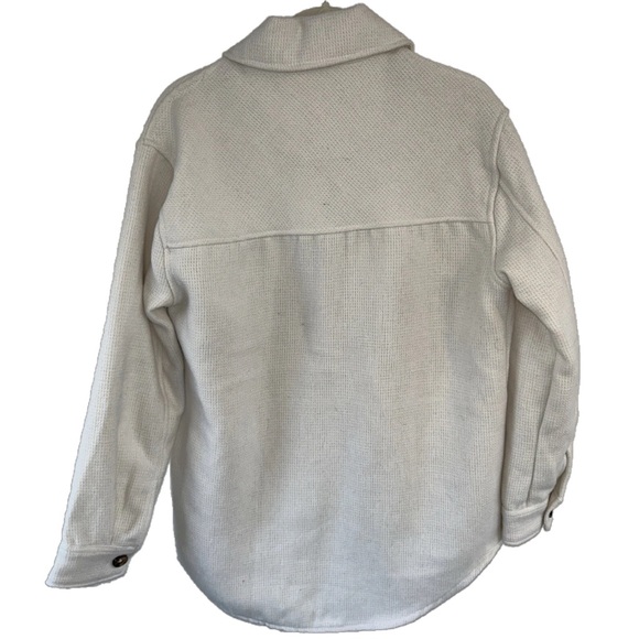 RDI Cream Textured Oversized Shacket – Women’s Size Small - Picture 7 of 15